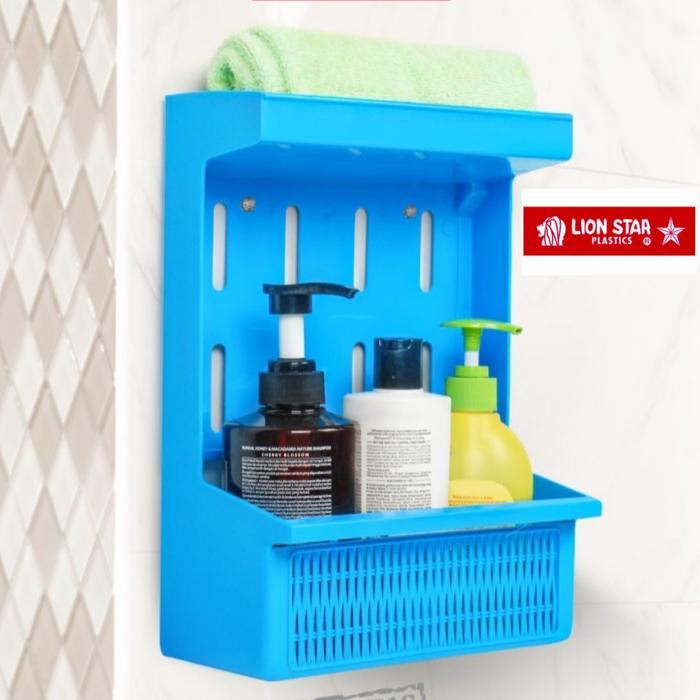 Terlaris RAK BUMBU/RAK SABUN SAMPO KAMAR MANDI CADDY STAND LION STAR SALE