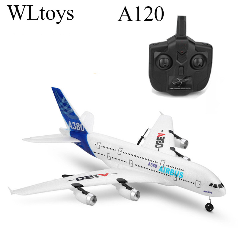 Top WLtoys Airbus A380 Airplane Toys 2.4G 3Ch RC Airplane Fixed Wing Outdoor Flying Toys Drone