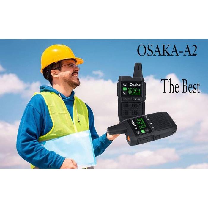 Ht Osaka Two Way Radio A-2 Paket Isi 2Pcs Walkie Talkie Osaka A1 Terpercaya