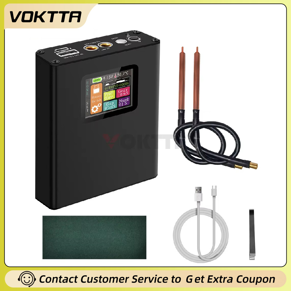 Mini Portable Spot Welder 30 Gear Adjustable Spot Machine Welder with Nickel Sheet USB Charger Spot