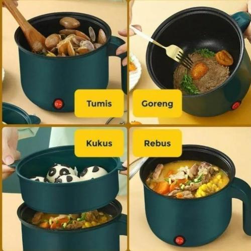 Goreng Panci Listrik Multifunctional Electric Frying Pan Panci Listrik Lapisan Teflon/Panci Listrik