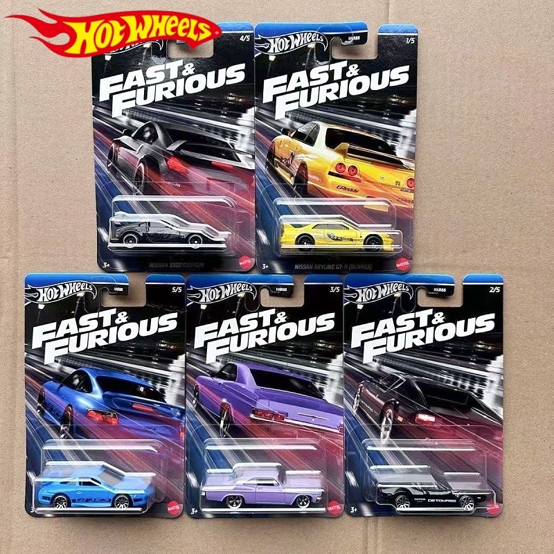 Original Hot Wheels Cars 1966 Chevy Impala Nissan Sky Gt-R(Bcnr33) Nissan 350Z Custom 1/64 Die-Cast