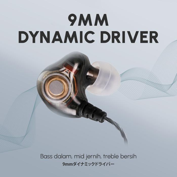 Nakamichi Hq X10 Dynamic Driver In Ear Monitor Wired Earphone Mic Earphones