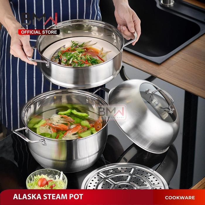 BMW Kitchen Ware - Panci Kukus Siomay Dimsum Bakpao Nasi Tim Dandang Gratis Ongkir