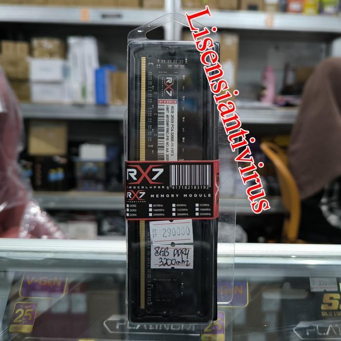 RAM PC RX7 MEMORY RAM RX7 DDR4 8GB 3200 MHz PC 25600 GARANSI RESMI