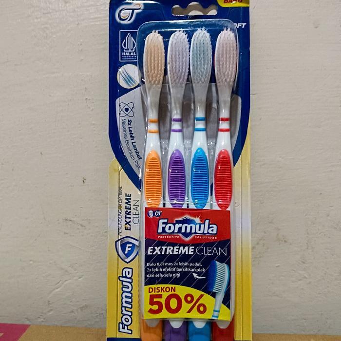 FORMULA SIKAT GIGI EXTREME CLEAN ISI 4 PCS