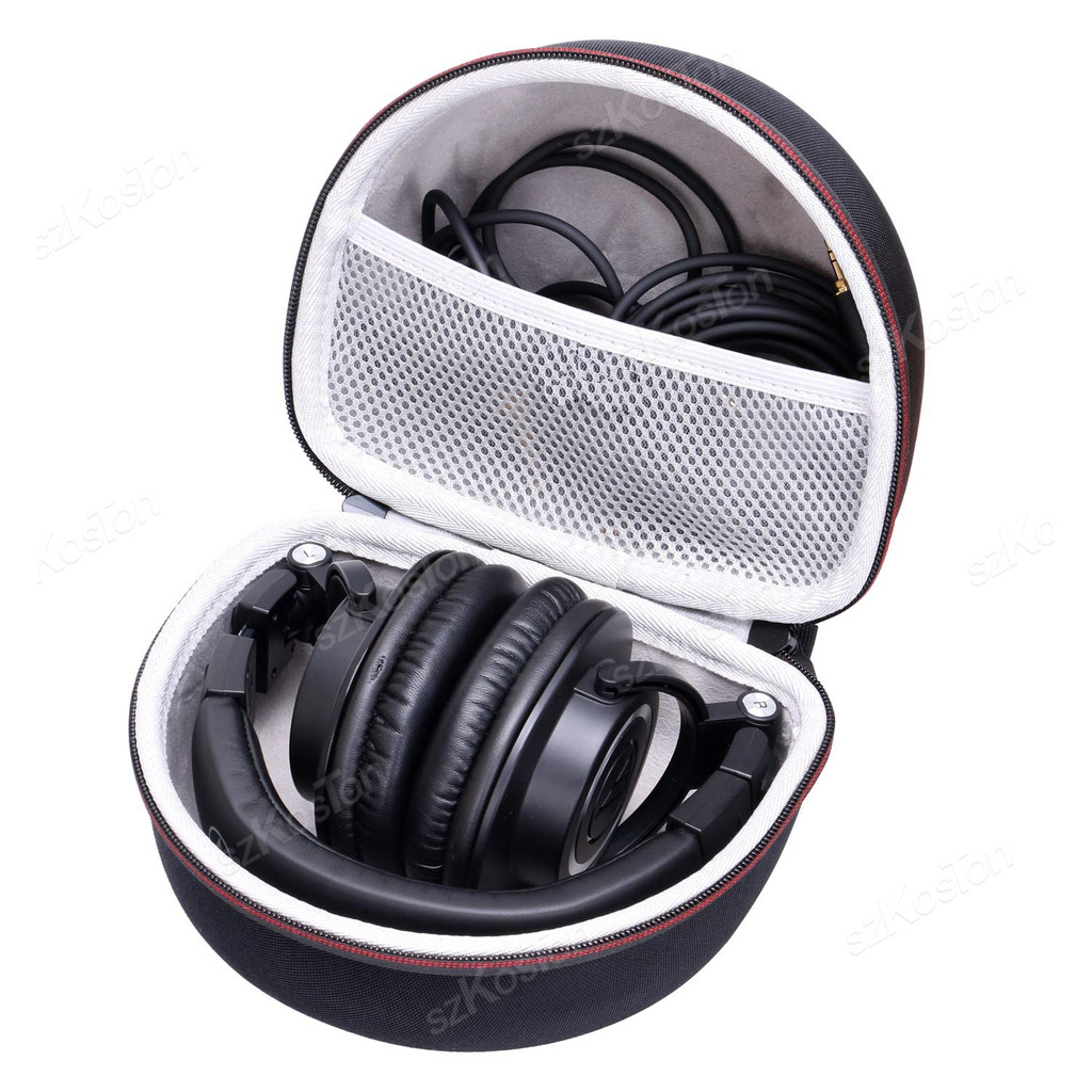 Headphone Travel Portable Bag For Audio-Technica Ath-M30X / Ath-M50X / Ath-M40X / Ath-M50Xbt2 /