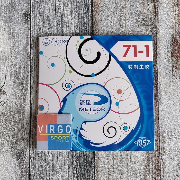 METEOR 71-1 BINTIK SERANG SEMI KARET RUBBER BAT BET PINGPONG