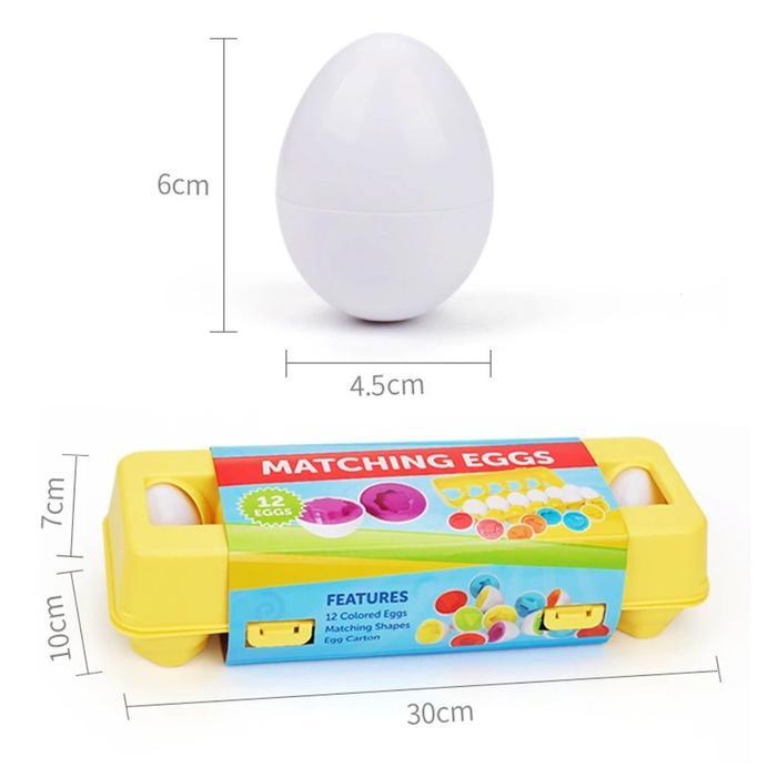 Mainan Edukasi Pendidikan Anak Egg Puzzle Matching Number Game Toys Belajar Susun Tebak Angka Telur