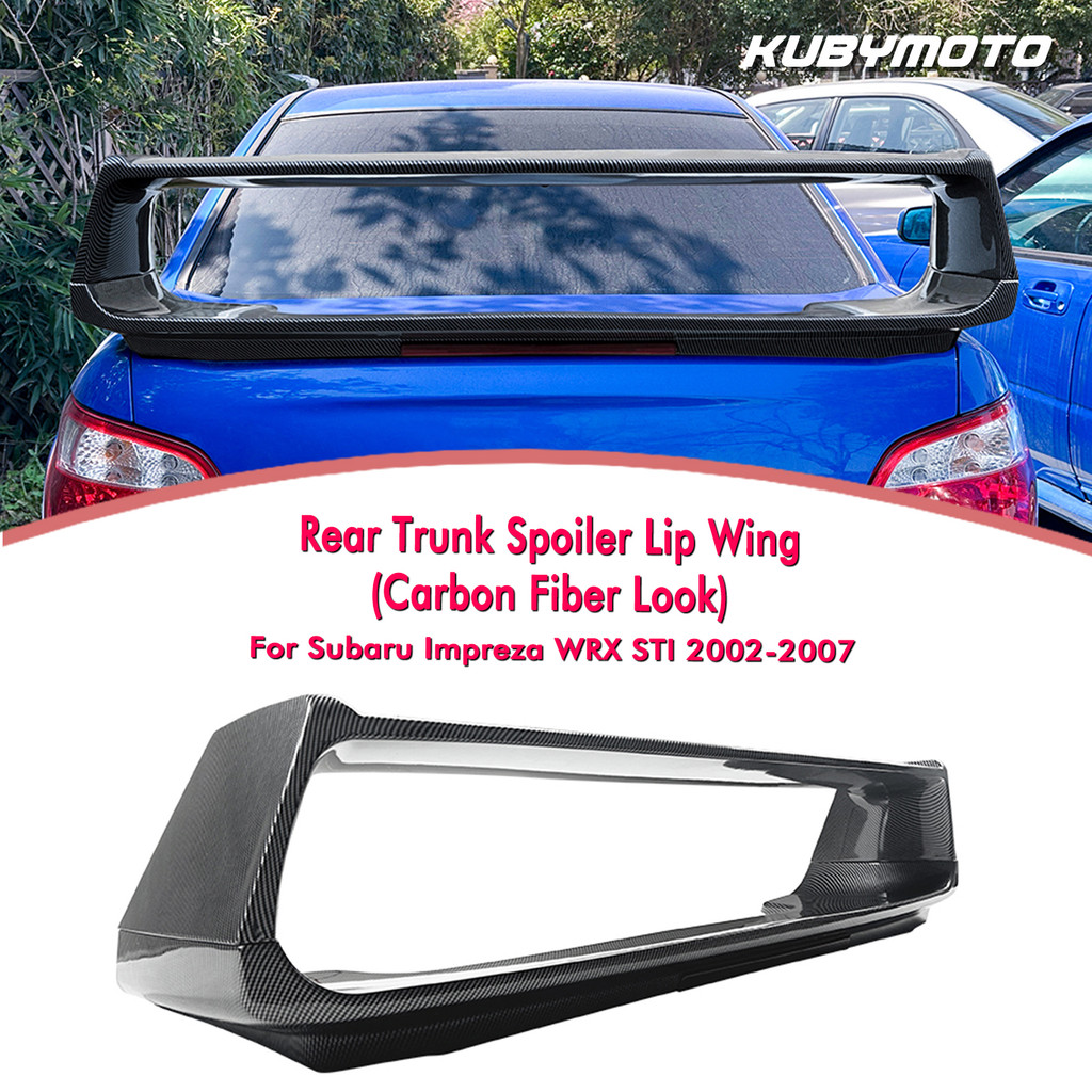Car Rear Trunk Lid Spoiler Wing Lip Trim For Subaru Impreza Wrx Sti 2002 2003 2004 2005 2006 2007