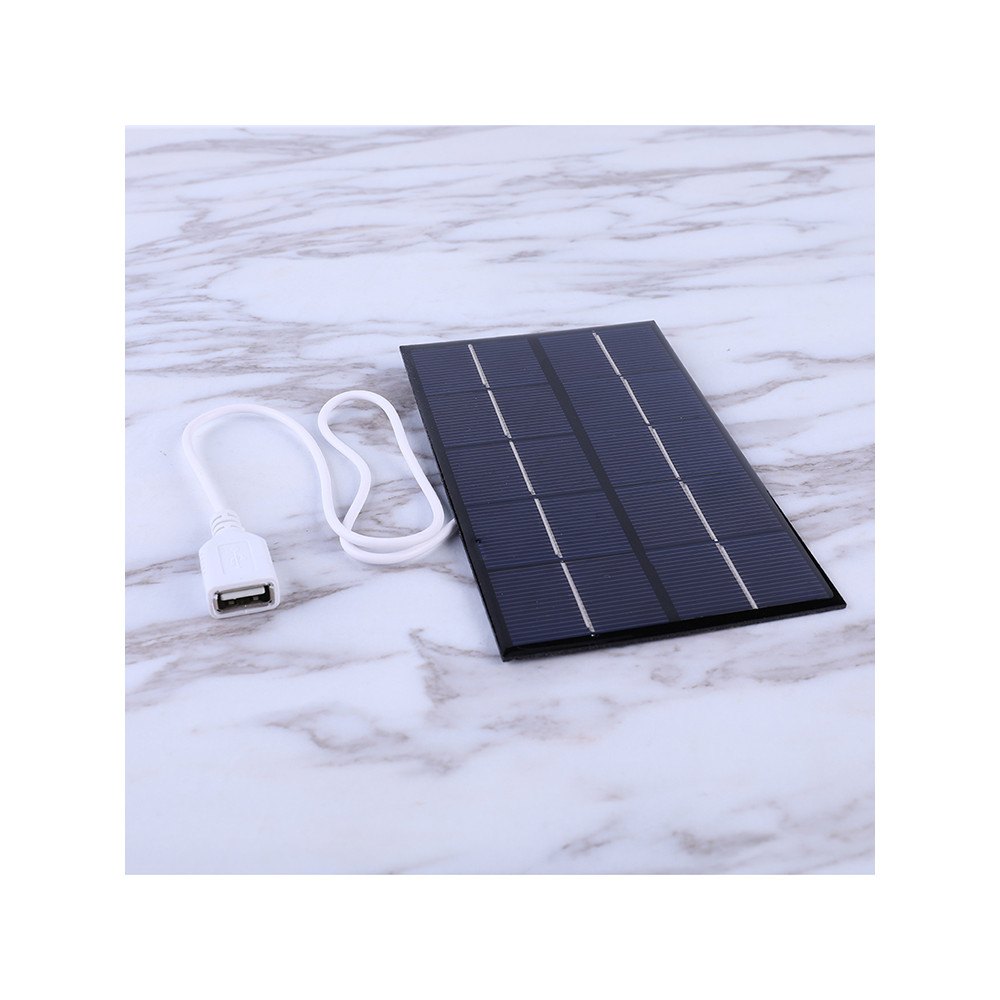 5W 5V Portable Solar Panel Polysilicon USB Solar Cell Panel Solar Plate for 3-5V Battery/Phone
