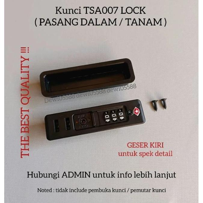 TERMURAH [SR] KUNCI TSA LOCK, KUNCI KOPER, LOCK TSA, GEMBOK TSA, KUNCI KOMBINASI TSA GINAL READY