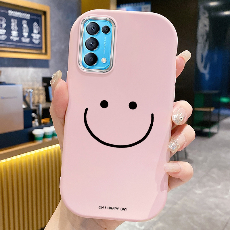 Casing Hp Untuk OPPO Reno 5 4G Reno 5 5G Reno 5K 5G Reno 4 4G Find X3 Lite Case Casing Senyum kemati