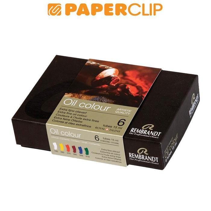 OIL COLOR REMBRANDT 01822306 SET CARDBOARD 6X15ML