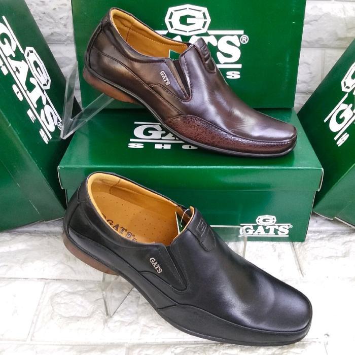 SEPATU KERJA GATS ZU 0002 SEPATU PANTOFEL KULIT PRIA ORIGINAL