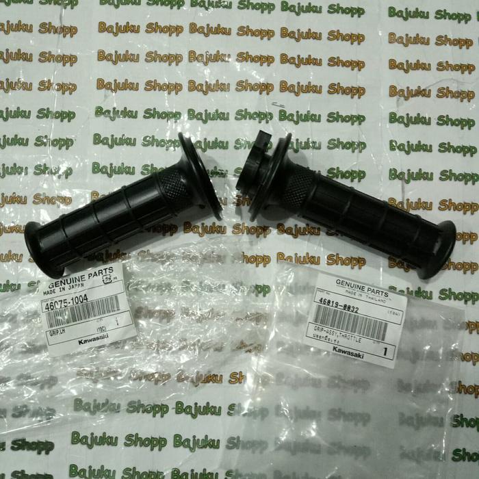 Handgrip Hand Grip Kawasaki Ksr 110 Ksr110 Sepasang Kanan Kiri Original Kawasaki
