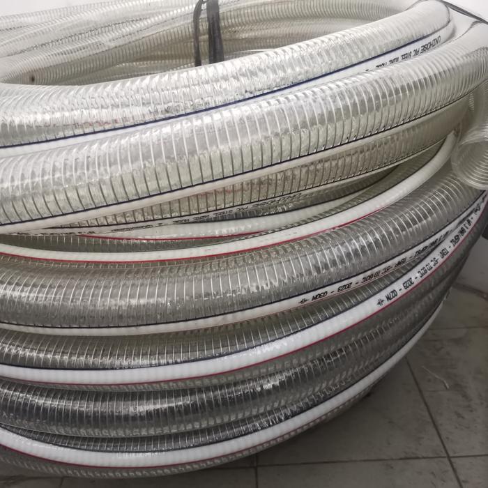 Spring hose 2" Selang spiral Kawat 2 inch bening / PVC Spring Hose 2" selang kawat bening 2"