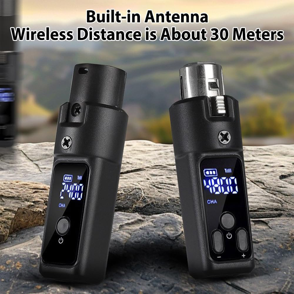 Microphone Wireless Converter Xlr Transmitter and Microphone Receiver Dynamic Condenser Microphone