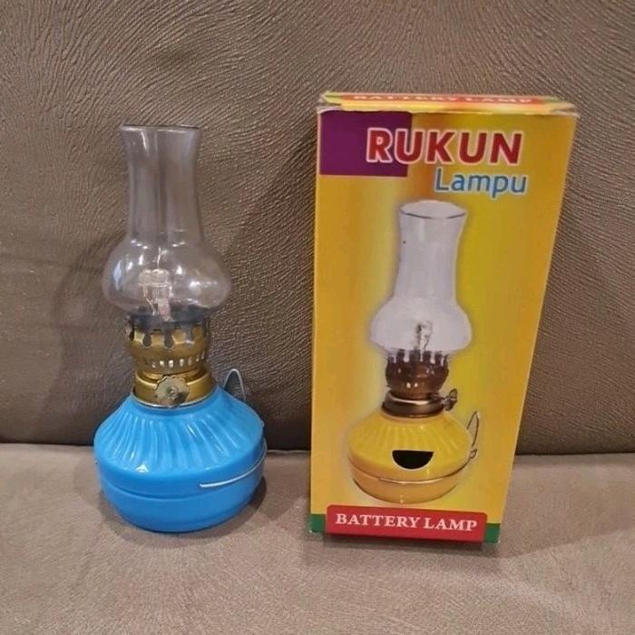 Rukun Lampu Teplok Baterai/Ublik/Minyak Tanah/Semprong Plastik