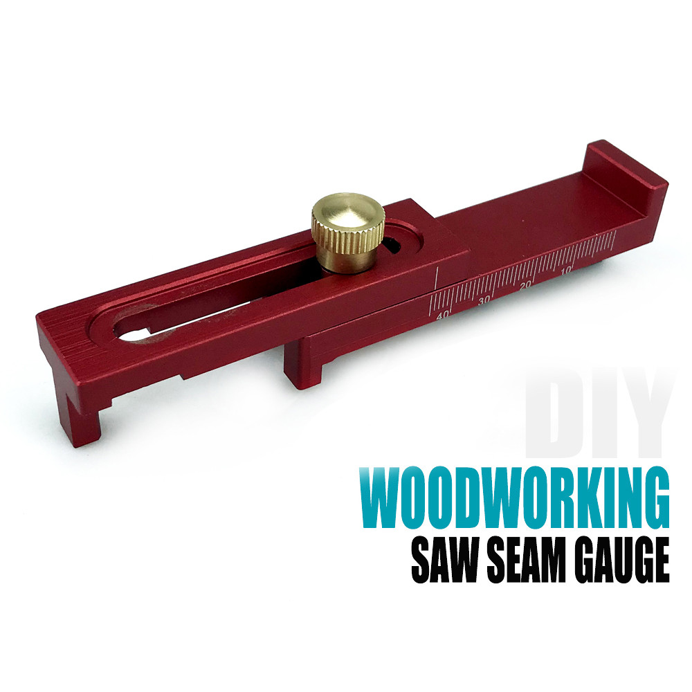 BEST 1pc 5-40mm Woodworking Saw Seam Gauge Gap Gauge Saw Slot Adjuster Woodworking Tool Used for Gro