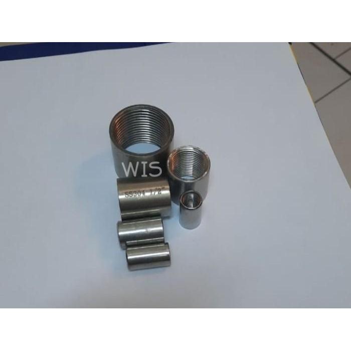 PIPA SOCKET SS304 3/4" INCH / SAMBUNGAN PIPA STAINLESS 3/4" INCH