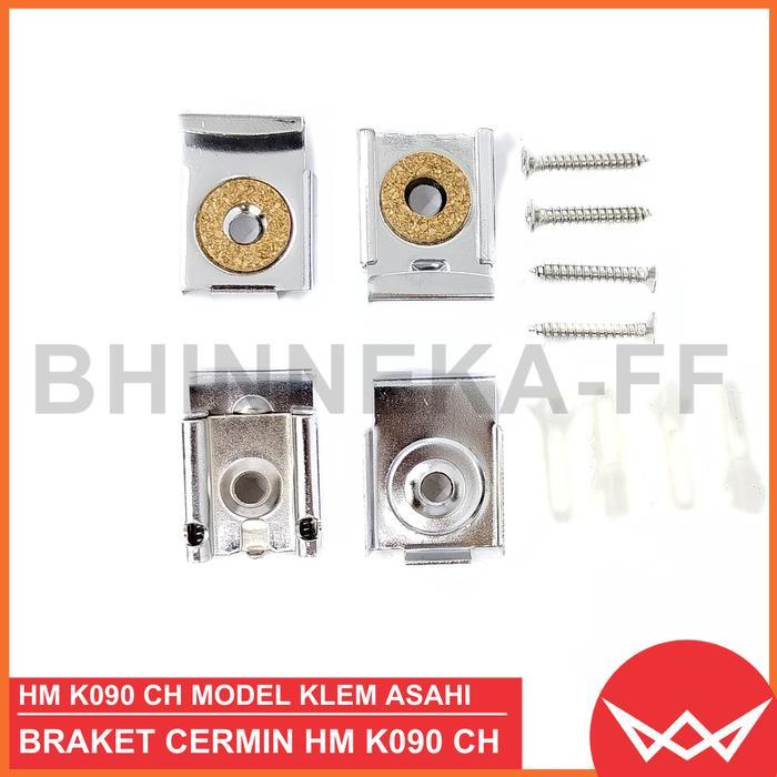 Plat Gantungan Jepit Kaca/ Ambalan Cermin / Braket Cermin Dinding / Klem Kaca -HM K090