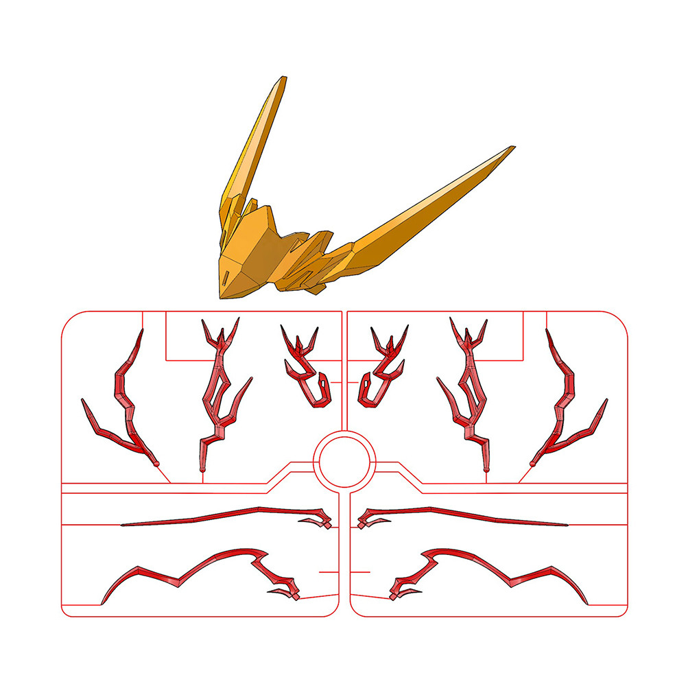 Mgsd Mg Hg Blood Strip Eye Effects Barbatos Lupus Rex Fm Aerial Antenna Ification Generic Accessory