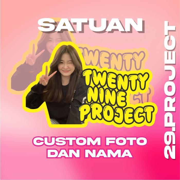 (Satuan) Stiker Foto Custom Wajah Pacar Custom Nama Stiker Nama Pacar Pasangan Stiker Motor Mobil