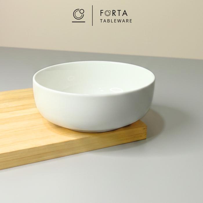 FORTA Piring Mangkok Putih Polos Keramik Premium / Piring Ceper putih serbaguna / JJ108 JJ679