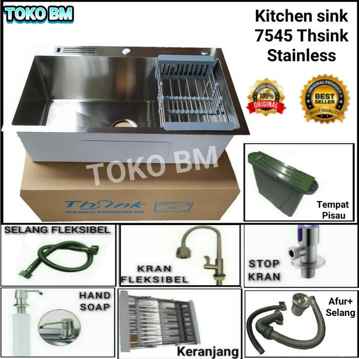 Paket Bcp Tshink 7545+Kran Sus Flexibel+ T Sabun Push