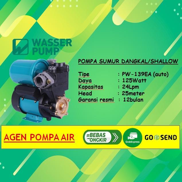 Pompa Wasser Pw~139Ea / Pompa Sumur Dangkal Otomatis/ Wasser Pw~139Ea