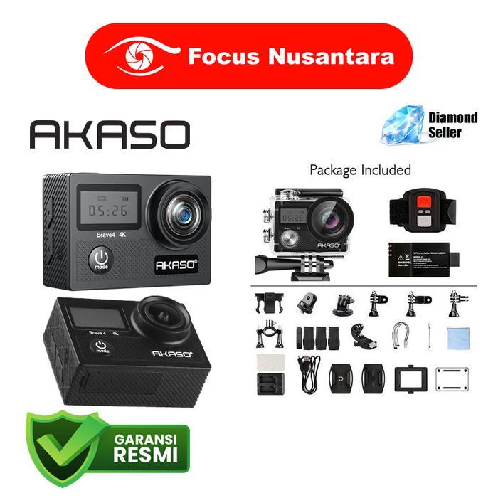 AKASO Brave 4 4K Action Camera AKASO Brave4 Action Cam - Garansi Resmi