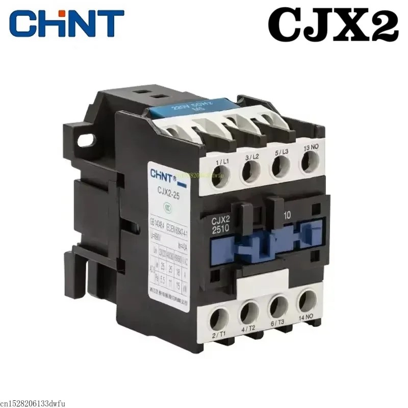 Terbaik CHINT CJX2 LC1 AC Contactor Three Phase Coil Voltage 380V 220V 110V 36V 24V Din Rail 1NO 1NC