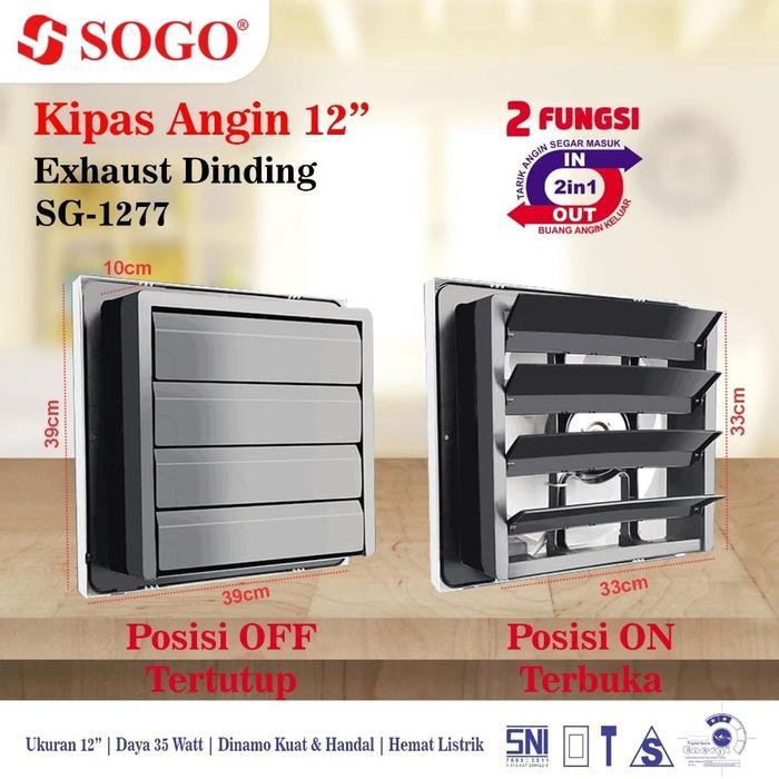 "New" Exhaust Fan Dinding 12 inch / Hexos Fan Dinding 12"