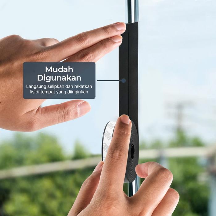 Penutup Celah Bawah Pintu Jendela Rumah Lis List Karet Tutup Lubang Penghalang Serangga Kecoa Debu