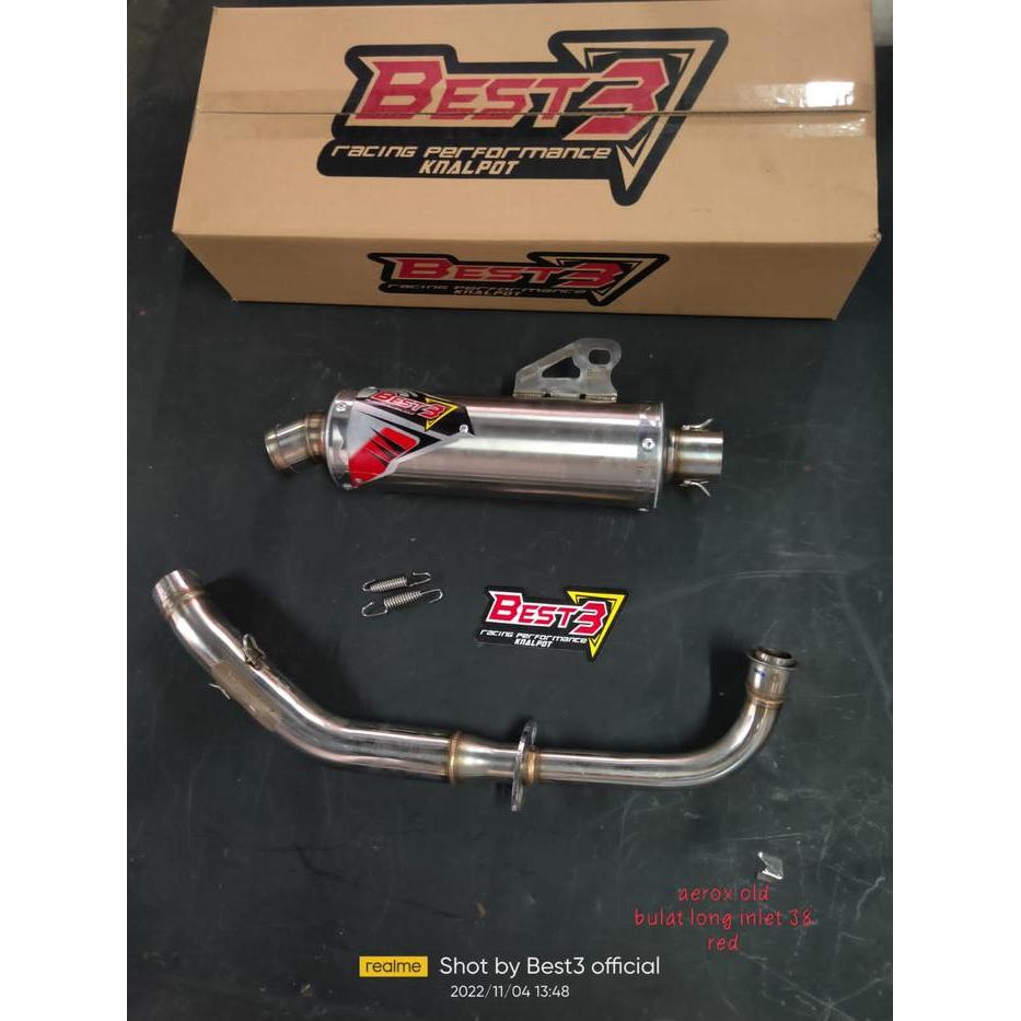 KNALPOT YAMAHA AEROX BEST 3 LONG MOTOR MOTORCYCLE ORIGINAL QUALITY