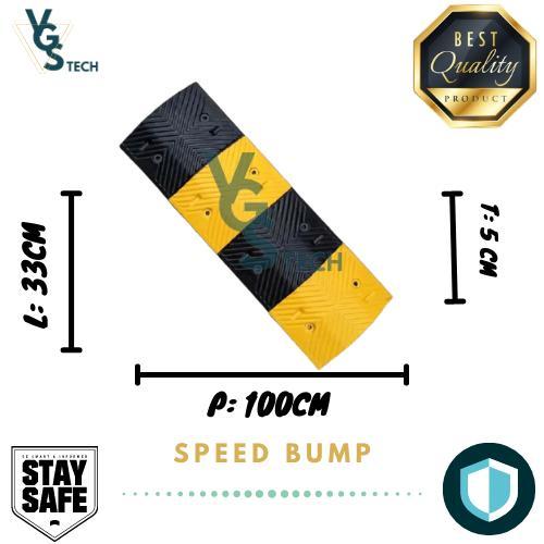 TERLARIS SPEED BUMP RUBBER /POLISI TIDUR KARET 100CM TINGGI 5CM