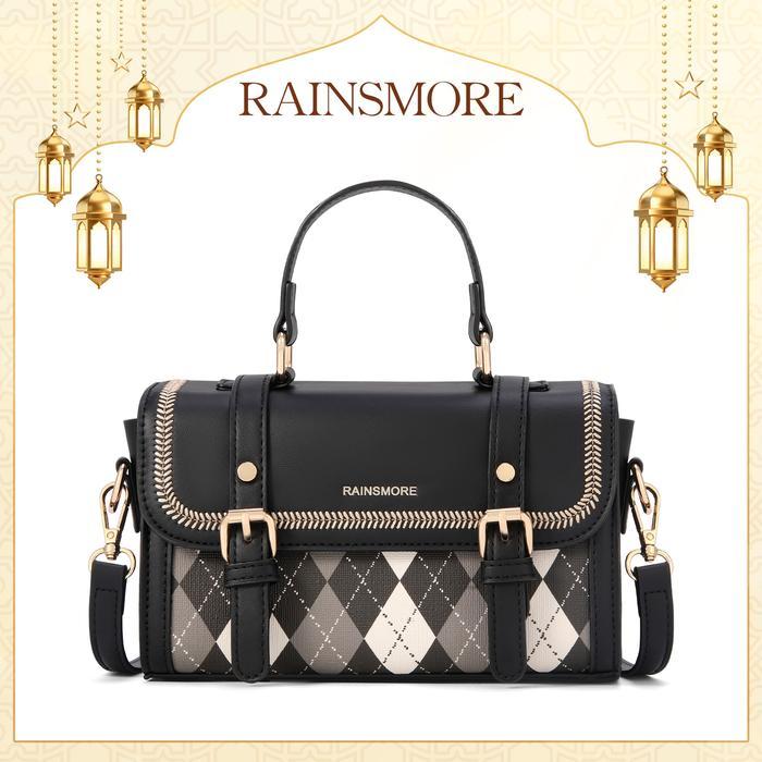 Aerostreet.Shoes - Tas Kurir Motif Belah Ketupat - Tas Wanita Selempang & Tas Tangan, Model Terbaru