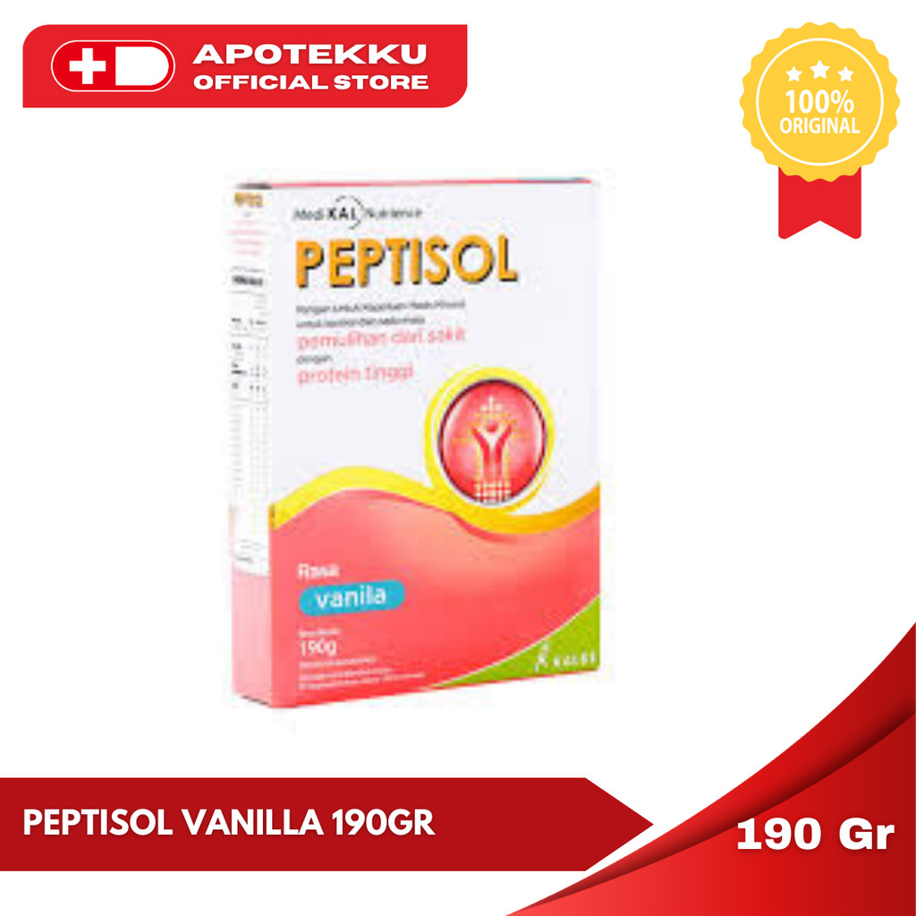 Peptisol Vanilla 190g - Susu Tinggi Protein (Pasca Operasi)