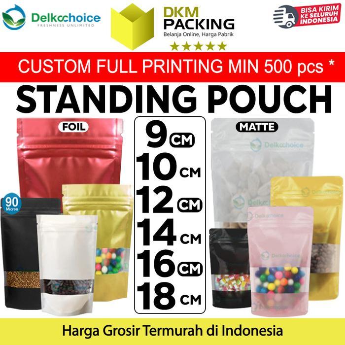 Standing Pouch VARIAN WINDOW FOIL & MATTE Plastik Klip DELKOCHOICE