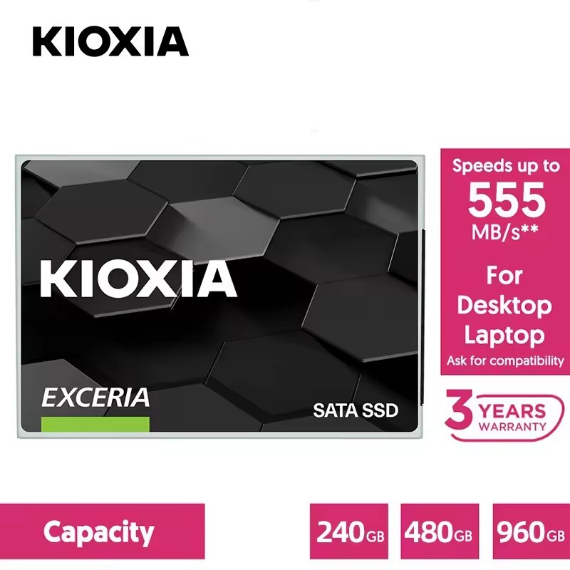 PROMO KIOXIA EXCERIA SATA SSD 240GB 480GB 960GB SSD Internal Solid State Disk For Laptop Desktop PC 