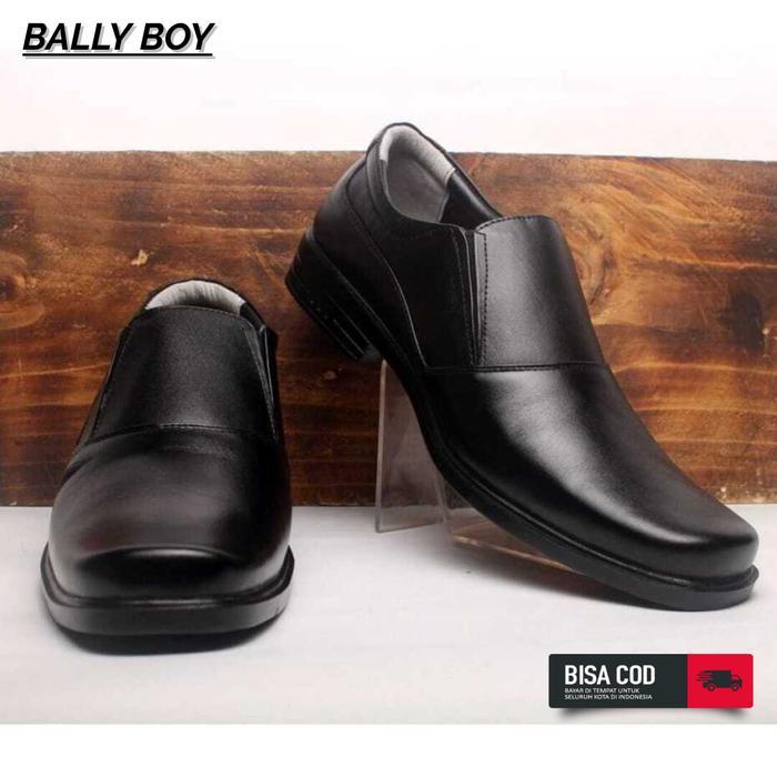 Aerostreet - Sepatu Pantofel Pria, Kulit Sintetis Hitam Size 39/43, Sepatu Fantofel