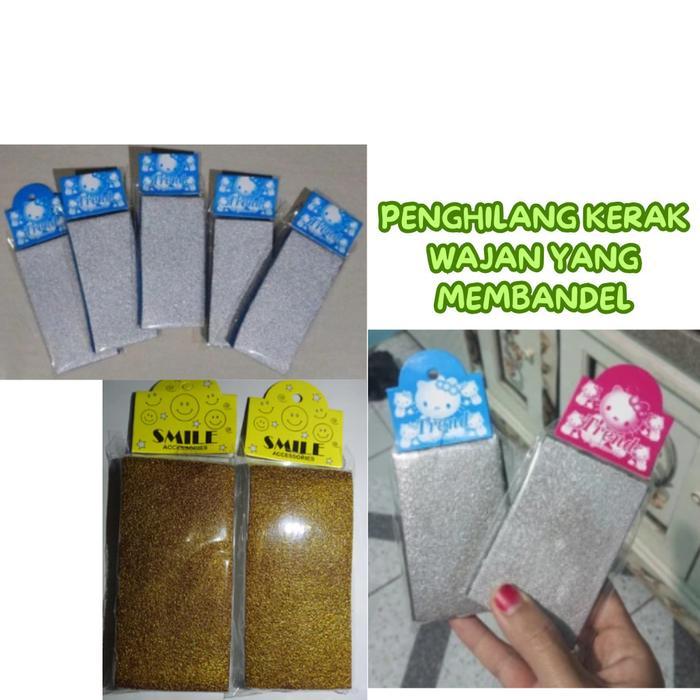 Spon Wajan Gosong Spon Penghilang Kerak Panci Wajan Gosong Penggosok Panci Wajan Gosong Sikat Panci