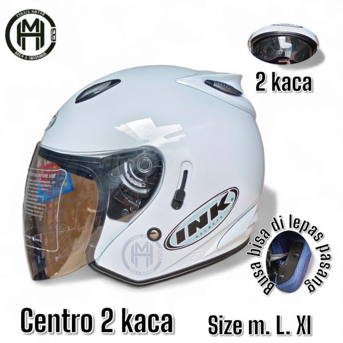 "New" HELM DOUBLE VISOR CENTRO FREE STICKER BUKAN INK ORI Motorcycle