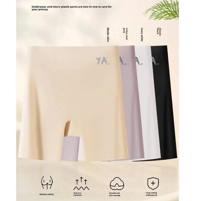 Celana Dalam Seamless Wanita High Waist L-3XL Hot Pants Safety Pants Seamless Anti Nyeplak Celana