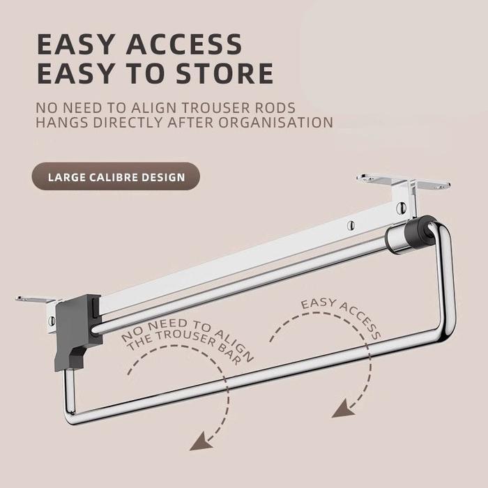 Vinnatsu-Gantungan Baju Geser Lemari Gantungan Baju Geser Lemari Pakaian Gantungan Baju Lemari Tarik