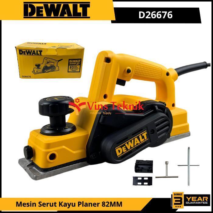 Dewalt D26676 Mesin Serut Kayu Planer Ketam Planner 82Mm D26676