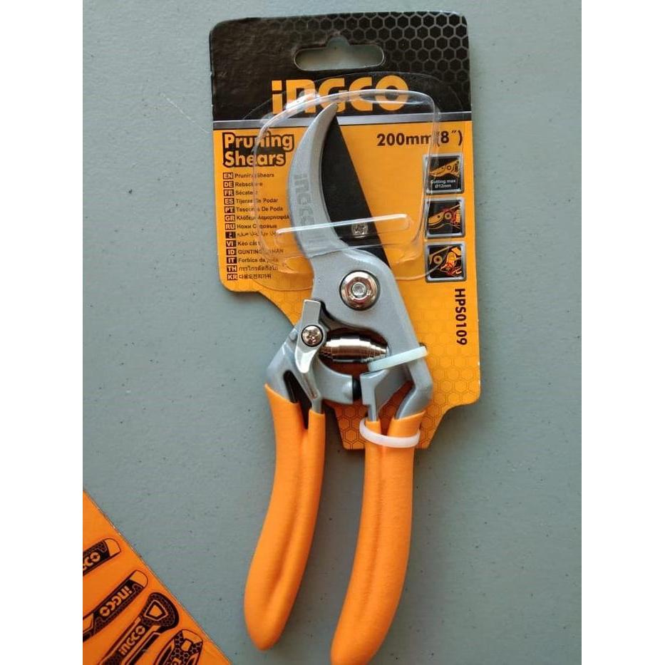 Gunting Dahan Bunga - Pruning Shears 8Inch ABS - INGCO HPS0109