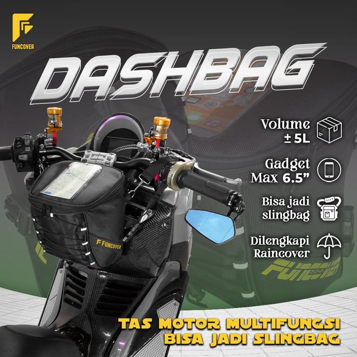 "New" Tas Motor Stand phone Holder HP Dashbag Tankbag Kapasitas besar Selempang Waterproof Nmax