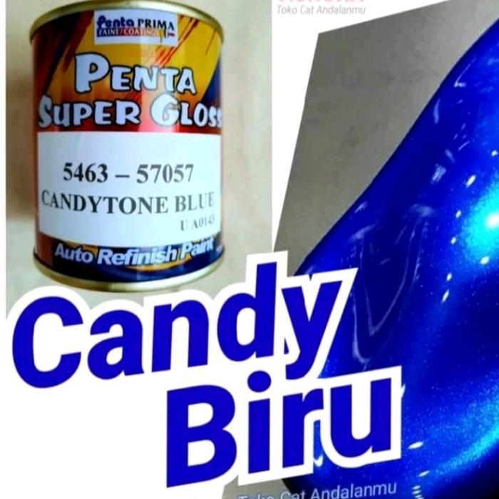 Cat Penta Super Gloss Candytone Blue Candy Biru 200 Gram Cat Transparan Otomotif Co